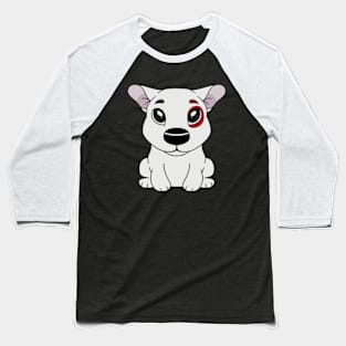 Cute Bullseye Dog Team Member Baseball T-Shirt